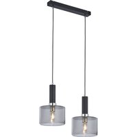 Moderne Hängelampe Glas Rauchgrau 2-flammig L:52cm von Zaklad Wielobranzowy Export-Import-Jupiter