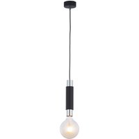 Moderne Hängelampe Metall in Schwarz Chrom E27 von Zaklad Wielobranzowy Export-Import-Jupiter
