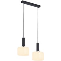 Moderne Pendelleuchte Schwarz Weiß L:52cm blendarm Moderne Pendelleuchte Schwarz Weiß L:52cm blendarm von Jupiter