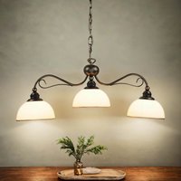 Pendelleuchte in Braun antik L:74cm Esstisch Lampe von Zaklad Wielobranzowy Export-Import-Jupiter