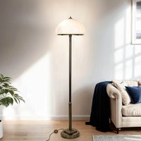 Stehlampe MARLOW in Messing antik 170cm Wohnzimmer von Zaklad Wielobranzowy Export-Import-Jupiter