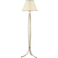 Stehlampe in Shabby Gold 163cm BERTHA Leuchte E27 von Zaklad Wielobranzowy Export-Import-Jupiter
