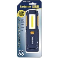 Taschenlampe de working led+cob 250lm - mit Magnet und Haken - resistance ip44 - works with 4 batteries aa (not included) - blue colour - Jupiter von Jupiter