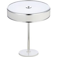 Tischleuchte in Weiß Chrom 47cm LORSAN Nachttisch von Zaklad Wielobranzowy Export-Import-Jupiter