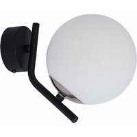 Wandlampe Glas Weiß Schwarz Chrom Wandleuchte Flur von Zaklad Wielobranzowy Export-Import-Jupiter