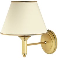 Wandlampe Messing Stoff Schirm PENELO E27 Leuchte von Zaklad Wielobranzowy Export-Import-Jupiter
