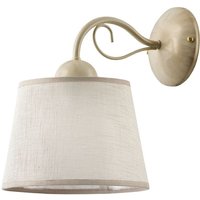 Wandlampe Stoff in Creme LOCOLA Bett Flur Leuchte von Zaklad Wielobranzowy Export-Import-Jupiter
