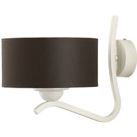 Wandleuchte DAGNO Braun Weiß Lampe Bett Flur 1xE27 von Zaklad Wielobranzowy Export-Import-Jupiter