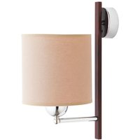 Wandleuchte KASULA Creme Braun Lampe Schlafzimmer von Zaklad Wielobranzowy Export-Import-Jupiter