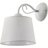 Weiße Wandleuchte Schirm LOCOLA Schlafzimmer Lampe von Zaklad Wielobranzowy Export-Import-Jupiter