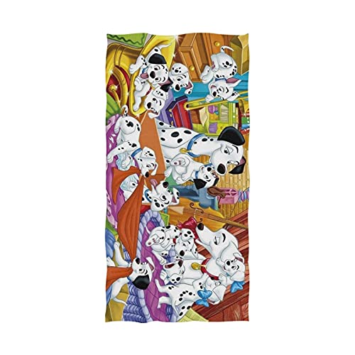 101 Dalmatiner Badetuch Strandtuch Übergroße 52 x 32 Zoll Mikrofaser Soft Fluffy für Reisen Strand Camping Yoga Gym Pool Bad Handtücher Strandstühle Handtuch für Mann Frau von Jupsero