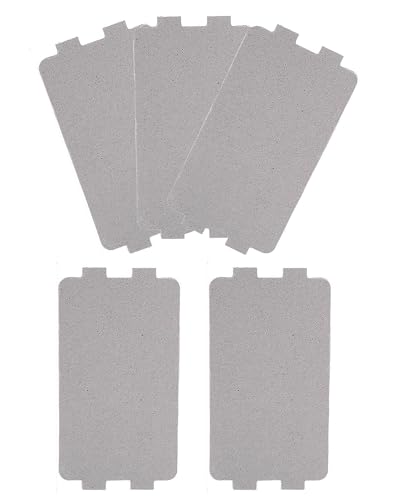 Mikrowellen-Glimmerplatte, 115 mm x 65 mm, hochtemperaturbeständige Wellenleiter-Abdeckung, Ersatz für Mikrowellen-Reparatur, einfach zu installieren, Glimmerplatte für die meisten Mikrowellen, 5 von Juqumty