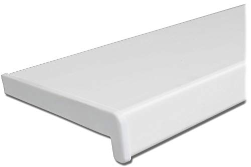 Juramondo Masterline LD40 Premium Innenfensterbank WPC Weiß Matt inkl. Endkappe verschiedene Ausführungen (T: 150mm / L: 2000mm) von Juramondo