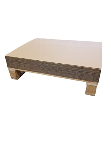 Paletten-Wellpapp Zuschnitt Karton Braun 600 mm x 800 mm verschiedene Ausführungen (2-Welle, 100) von Juramondo