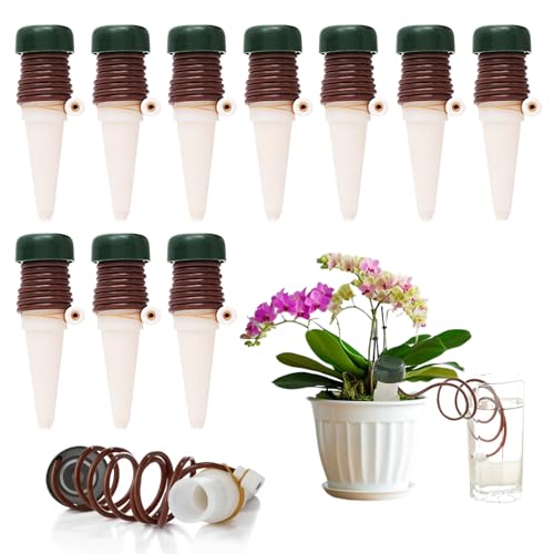 Bewässerung Zimmerpflanzen Geeignet Automatisches Bewässerungssystem für Innen- und Außenpflanzen Topfpflanzen Gartenpflanzen（Weiß -10Pcs） von JurciCat