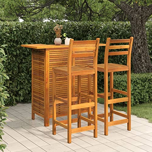 Juroupi 3-TLG. Gartenbar-Set GartenmöBel-Sets Gartenbar Outdoor Garten Bartisch Set Massivholz Akazie - 3115998 Juroupi 3-TLG. Gartenbar-Set GartenmöBel-Sets Gartenbar Outdoor Garten Bartisch Set Massivholz Akazie - 3115998 von Juroupi