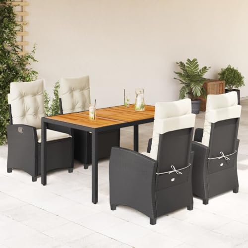 Juroupi 5-TLG. Garten-Essgruppe mit Kissen Outdoor MöBel Gartenlounge Outdoor Lounge MöBel Outdoor Garten Essgruppe Schwarz Poly Rattan - 3212656 Juroupi 5-TLG. Garten-Essgruppe mit Kissen Outdoor MöBel Gartenlounge Outdoor Lounge MöBel Outdoor Garten Essgruppe Schwarz Poly Rattan - 3212656 von Juroupi
