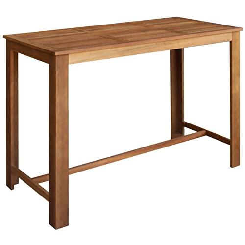 Juroupi Bartisch Akazienholz Massiv 150 x 70 x 105 cm KüChentheke Stehtisch Holz von Juroupi