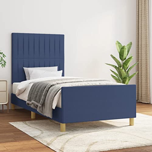 Juroupi Bettgestell ohne Matratze Bett Bed Frame Bettrahmen Betten Bett Ohne Matratze Bettgestell Blau 100x200 cm Stoff Juroupi Bettgestell ohne Matratze Bett Bed Frame Bettrahmen Betten Bett Ohne Matratze Bettgestell Blau 100x200 cm Stoff von Juroupi