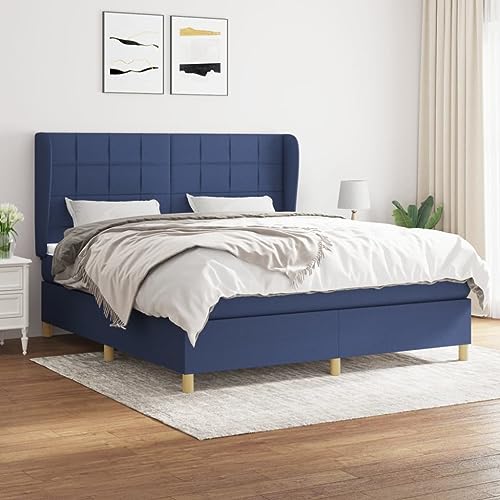 Juroupi Boxspringbett mit Matratze Bett Mit Matratze Bett Mit Bettkasten Boxspringbetten Mit Matratze Blau 160x200 cm Stoff - 3128539 Juroupi Boxspringbett mit Matratze Bett Mit Matratze Bett Mit Bettkasten Boxspringbetten Mit Matratze Blau 160x200 cm Stoff - 3128539 von Juroupi