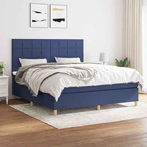 Juroupi Boxspringbett mit Matratze Bett Mit Matratze Bett Mit Bettkasten Boxspringbetten Mit Matratze Blau 160x200 cm Stoff - 3142351 Juroupi Boxspringbett mit Matratze Bett Mit Matratze Bett Mit Bettkasten Boxspringbetten Mit Matratze Blau 160x200 cm Stoff - 3142351 von Juroupi