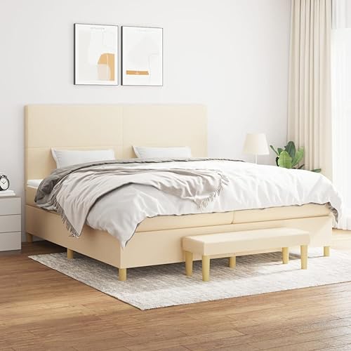 Juroupi Boxspringbett mit Matratze Bett Mit Matratze Bett Mit Bettkasten Boxspringbetten Mit Matratze Creme 200x200 cm Stoff - 3137026 Juroupi Boxspringbett mit Matratze Bett Mit Matratze Bett Mit Bettkasten Boxspringbetten Mit Matratze Creme 200x200 cm Stoff - 3137026 von Juroupi