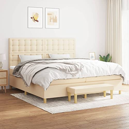 Juroupi Boxspringbett mit Matratze Bett Mit Matratze Bett Mit Bettkasten Boxspringbetten Mit Matratze Creme 200x200 cm Stoff - 3137506 Juroupi Boxspringbett mit Matratze Bett Mit Matratze Bett Mit Bettkasten Boxspringbetten Mit Matratze Creme 200x200 cm Stoff - 3137506 von Juroupi