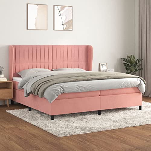 Juroupi Boxspringbett mit Matratze Bett Mit Matratze Bett Mit Bettkasten Boxspringbetten Mit Matratze Rosa 200x200 cm Samt - 3129356 Juroupi Boxspringbett mit Matratze Bett Mit Matratze Bett Mit Bettkasten Boxspringbetten Mit Matratze Rosa 200x200 cm Samt - 3129356 von Juroupi