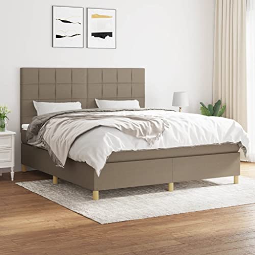 Juroupi Boxspringbett mit Matratze Bett Mit Matratze Bett Mit Bettkasten Boxspringbetten Mit Matratze Taupe 180x200 cm Stoff - 3142357 Juroupi Boxspringbett mit Matratze Bett Mit Matratze Bett Mit Bettkasten Boxspringbetten Mit Matratze Taupe 180x200 cm Stoff - 3142357 von Juroupi
