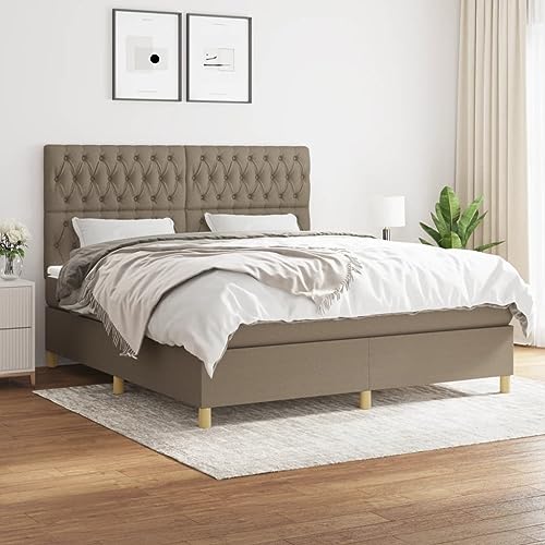 Juroupi Boxspringbett mit Matratze Bett Mit Matratze Bett Mit Bettkasten Boxspringbetten Mit Matratze Taupe 180x200 cm Stoff - 3142597 Juroupi Boxspringbett mit Matratze Bett Mit Matratze Bett Mit Bettkasten Boxspringbetten Mit Matratze Taupe 180x200 cm Stoff - 3142597 von Juroupi