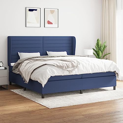 Juroupi Boxspringbett mit Matratze Bett Mit Matratze Betten Boxspringbett Mit Matratze Schlafzimmer Bett Blau 200x200 cm Stoff - 3128075 Juroupi Boxspringbett mit Matratze Bett Mit Matratze Betten Boxspringbett Mit Matratze Schlafzimmer Bett Blau 200x200 cm Stoff - 3128075 von Juroupi