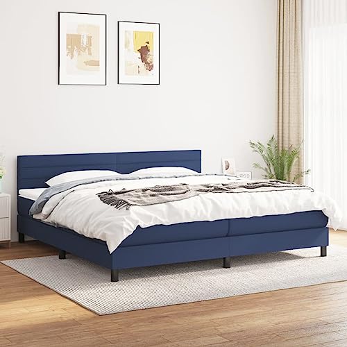 Juroupi Boxspringbett mit Matratze Bett Mit Matratze Betten Boxspringbett Mit Matratze Schlafzimmer Bett Blau 200x200 cm Stoff - 3140167 Juroupi Boxspringbett mit Matratze Bett Mit Matratze Betten Boxspringbett Mit Matratze Schlafzimmer Bett Blau 200x200 cm Stoff - 3140167 von Juroupi