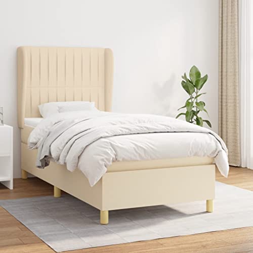 Juroupi Boxspringbett mit Matratze Bett Mit Matratze Betten Boxspringbett Mit Matratze Schlafzimmer Bett Creme 100x200 cm Stoff - 3128666 Juroupi Boxspringbett mit Matratze Bett Mit Matratze Betten Boxspringbett Mit Matratze Schlafzimmer Bett Creme 100x200 cm Stoff - 3128666 von Juroupi