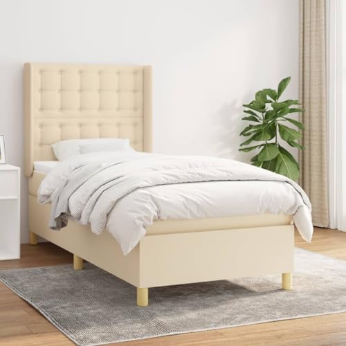 Juroupi Boxspringbett mit Matratze Bett Mit Matratze Betten Boxspringbett Mit Matratze Schlafzimmer Bett Creme 80x200 cm Stoff - 3132270 Juroupi Boxspringbett mit Matratze Bett Mit Matratze Betten Boxspringbett Mit Matratze Schlafzimmer Bett Creme 80x200 cm Stoff - 3132270 von Juroupi