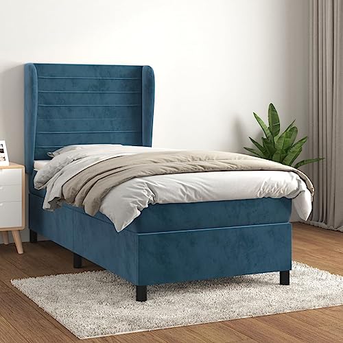 Juroupi Boxspringbett mit Matratze Bett Mit Matratze Betten Boxspringbett Mit Matratze Schlafzimmer Bett Dunkelblau 100x200 cm Samt - 3129259 Juroupi Boxspringbett mit Matratze Bett Mit Matratze Betten Boxspringbett Mit Matratze Schlafzimmer Bett Dunkelblau 100x200 cm Samt - 3129259 von Juroupi