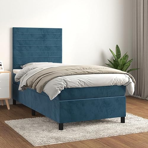 Juroupi Boxspringbett mit Matratze Bett Mit Matratze Betten Boxspringbett Mit Matratze Schlafzimmer Bett Dunkelblau 90x200 cm Samt - 3143065 Juroupi Boxspringbett mit Matratze Bett Mit Matratze Betten Boxspringbett Mit Matratze Schlafzimmer Bett Dunkelblau 90x200 cm Samt - 3143065 von Juroupi
