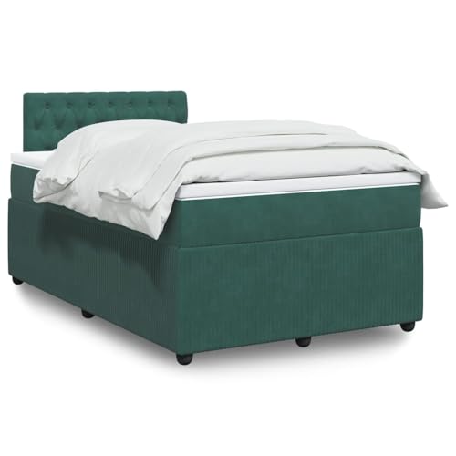 Juroupi Boxspringbett mit Matratze Betten Mit Matratze Schlafzimmer Bett Boxspringbett Mit Matratze Dunkelgrün 120x200 cm Samt - 3287719 von Juroupi