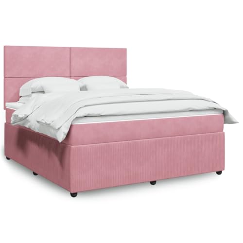 Juroupi Boxspringbett mit Matratze Betten Mit Matratze Schlafzimmer Bett Boxspringbett Mit Matratze Rosa 180x200 cm Samt - 3294705 Juroupi Boxspringbett mit Matratze Betten Mit Matratze Schlafzimmer Bett Boxspringbett Mit Matratze Rosa 180x200 cm Samt - 3294705 von Juroupi