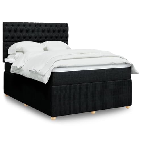 Juroupi Boxspringbett mit Matratze Betten Mit Matratze Schlafzimmer Bett Boxspringbett Mit Matratze Schwarz 140x190 cm Stoff - 3294360 Juroupi Boxspringbett mit Matratze Betten Mit Matratze Schlafzimmer Bett Boxspringbett Mit Matratze Schwarz 140x190 cm Stoff - 3294360 von Juroupi