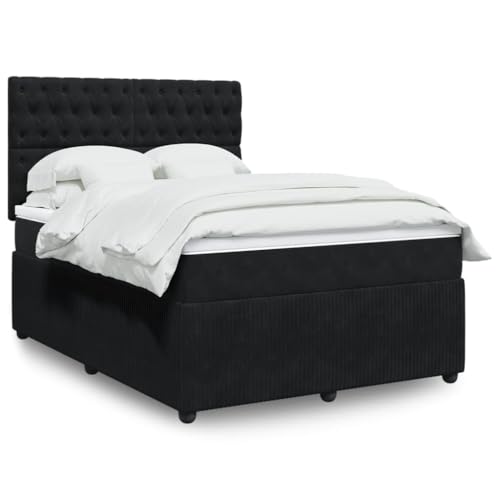 Juroupi Boxspringbett mit Matratze Schwarz 160x200 cm Bett Boxspringbett Schlafzimmer MöBel Betten Bett Mit Matratze Samt - 3292390 Juroupi Boxspringbett mit Matratze Schwarz 160x200 cm Bett Boxspringbett Schlafzimmer MöBel Betten Bett Mit Matratze Samt - 3292390 von Juroupi