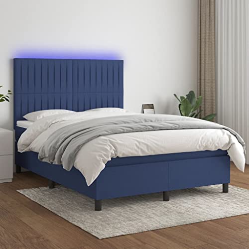 Juroupi Boxspringbett mit Matratze & LED Bett Mit Matratze Bett Mit Bettkasten Boxspringbetten Mit Matratze Blau 140x200 cm Stoff - 3135043 Juroupi Boxspringbett mit Matratze & LED Bett Mit Matratze Bett Mit Bettkasten Boxspringbetten Mit Matratze Blau 140x200 cm Stoff - 3135043 von Juroupi