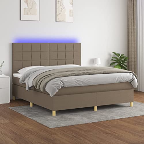 Juroupi Boxspringbett mit Matratze & LED Bett Mit Matratze Bett Mit Bettkasten Boxspringbetten Mit Matratze Taupe 180x200 cm Stoff - 3135457 Juroupi Boxspringbett mit Matratze & LED Bett Mit Matratze Bett Mit Bettkasten Boxspringbetten Mit Matratze Taupe 180x200 cm Stoff - 3135457 von Juroupi