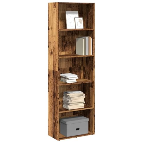 Juroupi Bücherregal Book Shelf Regal Wohnzimmer Buchregal BüCherregal Deko Altholz-Optik 60x30x189 cm Holzwerkstoff Juroupi Bücherregal Book Shelf Regal Wohnzimmer Buchregal BüCherregal Deko Altholz-Optik 60x30x189 cm Holzwerkstoff von Juroupi