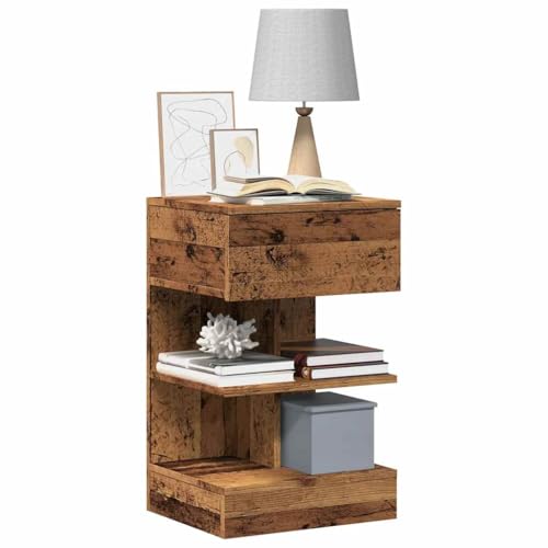 Juroupi Nachttisch Nachtschrank Bedside Table Beistellschrank Nightstand Nachttischschrank Altholz-Optik 40x35x65 cm Holzwerkstoff Juroupi Nachttisch Nachtschrank Bedside Table Beistellschrank Nightstand Nachttischschrank Altholz-Optik 40x35x65 cm Holzwerkstoff von Juroupi