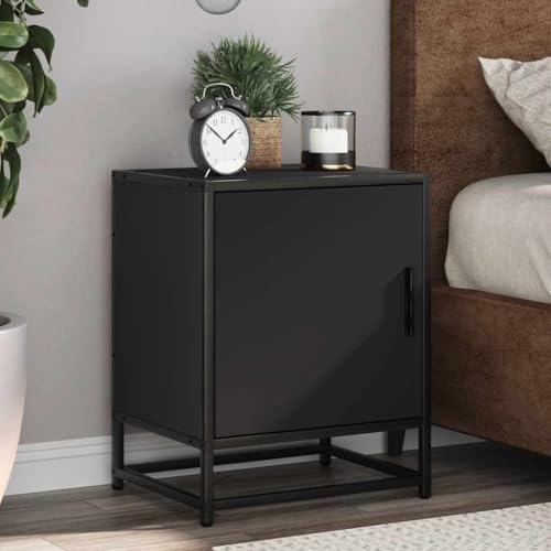 Juroupi Nachttische 2 STK. Nightstand Beistelltisch Schlafzimmer MöBel Nachtschrank Nachtisch Schwarz 40x31x50 cm Holzwerkstoff und Metall - 848710 Juroupi Nachttische 2 STK. Nightstand Beistelltisch Schlafzimmer MöBel Nachtschrank Nachtisch Schwarz 40x31x50 cm Holzwerkstoff und Metall - 848710 von Juroupi