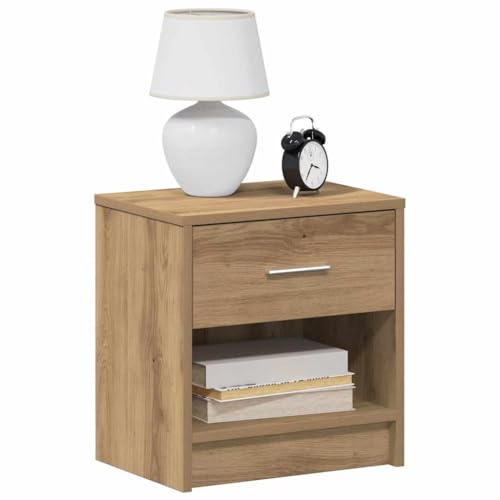 Juroupi Nachttische 2 STK. Nightstand Beistelltisch Schlafzimmer MöBel Nachtschrank Nachtisch mit Schublade Artisan-Eiche 39x28x41 cm Juroupi Nachttische 2 STK. Nightstand Beistelltisch Schlafzimmer MöBel Nachtschrank Nachtisch mit Schublade Artisan-Eiche 39x28x41 cm von Juroupi