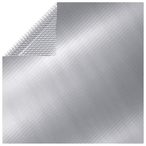 Juroupi Poolabdeckung Pool Abdeckplane Poolabdeckung Poolplane Silbern 549x274 cm PE von Juroupi