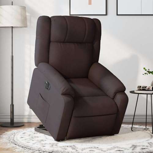 Juroupi Relaxsessel mit Aufstehhilfe Elektrisch Sessel Mit Aufstehhilfe Relax Sessel Relaxsessel Mit Aufstehhilfe Elektrisch Dunkelbraun Stoff von Juroupi