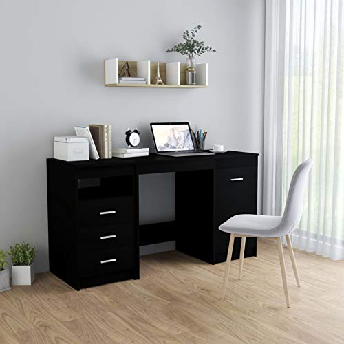 Juroupi Schreibtisch Computertisch Office Table Schreib Tisch Computer Schreibtisch Schwarz 140x50x76 cm Holzwerkstoff Juroupi Schreibtisch Computertisch Office Table Schreib Tisch Computer Schreibtisch Schwarz 140x50x76 cm Holzwerkstoff von Juroupi