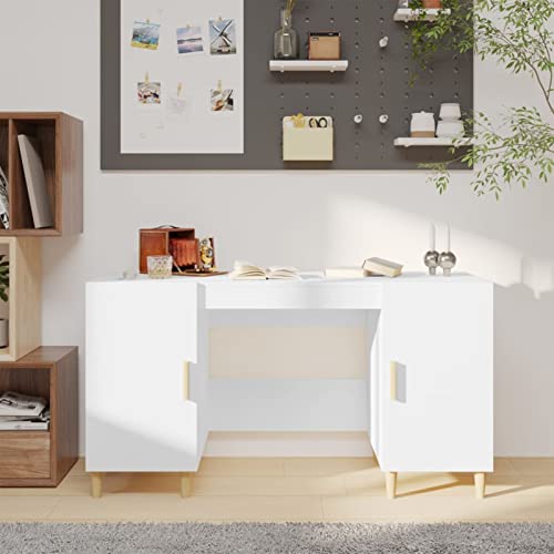 Juroupi Schreibtisch Computertisch Office Table Schreib Tisch Computer Schreibtisch Weiß 140x50x75 cm Holzwerkstoff Juroupi Schreibtisch Computertisch Office Table Schreib Tisch Computer Schreibtisch Weiß 140x50x75 cm Holzwerkstoff von Juroupi